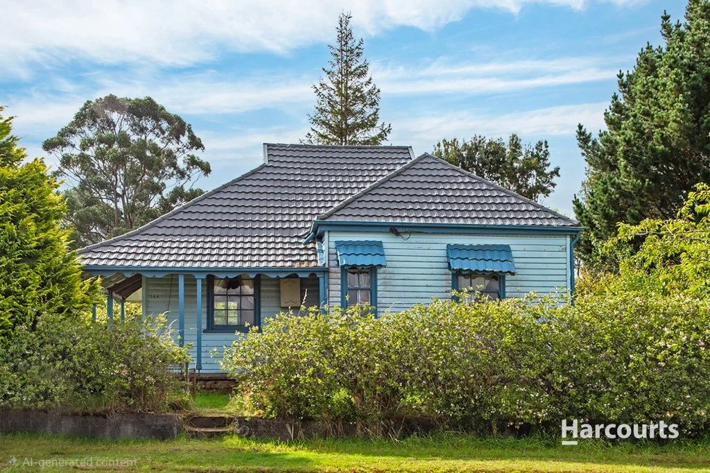This baby-blue cottage in a remote Tassie town could be yours for $200k